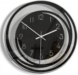 Creative Home Living Room Decoration Acrylic Silent Wall Clock Minimalist Nordic Style Clock Color: Black, Size: 28cm/11in