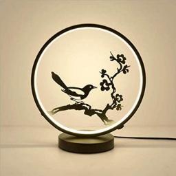 Creative Table Lamp Chinese Wedding Birthday Gift Chinese Style Plum Blossom LED Bedroom Bedside Lamp Warm Dimming Table Lamp