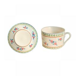 Cup and Saucer Set Ceramic Coffee Latte Cup Scented Tea Cups Floral Coffee Mugs Sets for Girls Women