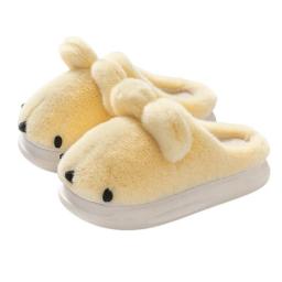 Cute Paw Slipper for Women Autumn Lovely Animals Girls Home Plush Slippers Winter Family Comfy Warm Mute Ladies Shoes Sandals