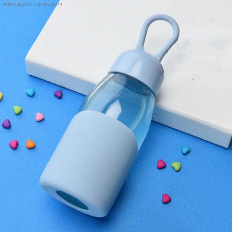 Cute Small Glass Water Bottle For Girls Clear Glass Water Bottle Child Sport Water Bottle For Drinks