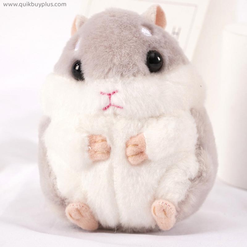 Cute Small Hamster Pendant Plush Stuffed Dolls , Simulation Animal Toys, Dolls Keychain ,Kawaii Backpack Ornaments