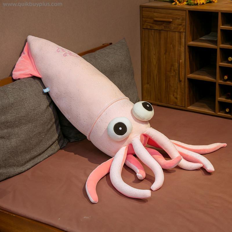 Cute Squid Plush Toy Cartoon Stuffed Animals Doll Kawaii Pillow Soft Octopus Dolls for Kids Creative Shape Pillows Girl Gift