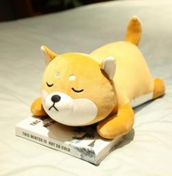Cute corgi Shiba Inu dog plush toy kawaii lying husky pillow stuffed soft animal doll kids baby gift
