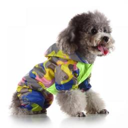 Cute rabbit duck Pet Dog Hooded Raincoat Waterproof frog shark dog Clothing For Small Dogs Outdoor Puppy camouflage Raincoats