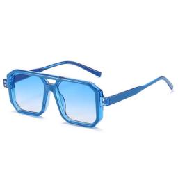 D&T 2022 New Fashion Square Sunglasses Women Men Rectangle Resin Gradients Lens Frame Brand Designer Vintage Casual Style UV400