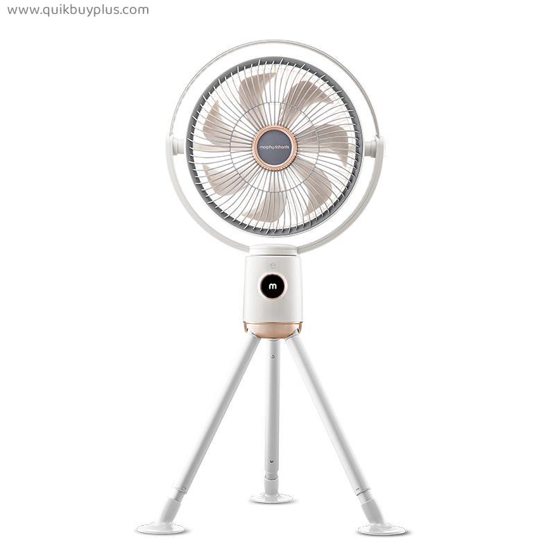DC12V Portable Air Cooling Fan 10000mAh Rechargeable Outdoor Ventilator 12 Speed Remote Control Floor Standing Folding Table Fan
