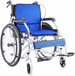 DSHUJC Manual Wheelchair For Disables And Elderly,Folding Wheelchair, Folding Manual Self Propelled Wheelchairs With Handbrake，Wheelchair For Adults