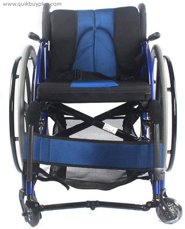 DSHUJC Sports And Leisure Wheelchair, Lightweight Folding Self Propel Wheelchairs, Transport Chairs for Outdoor Sports, Portable Wheelchairs with Shock Absorbers
