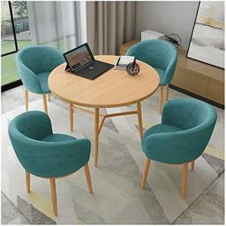 DZFURNIT Business Dining Table Set Space-Saving Furniture, Coffee Table And Chair Combination Restaurant 1 Table 4 Chairs Set Household Furniture Living Room Kitchen Bedroom Bar Modern