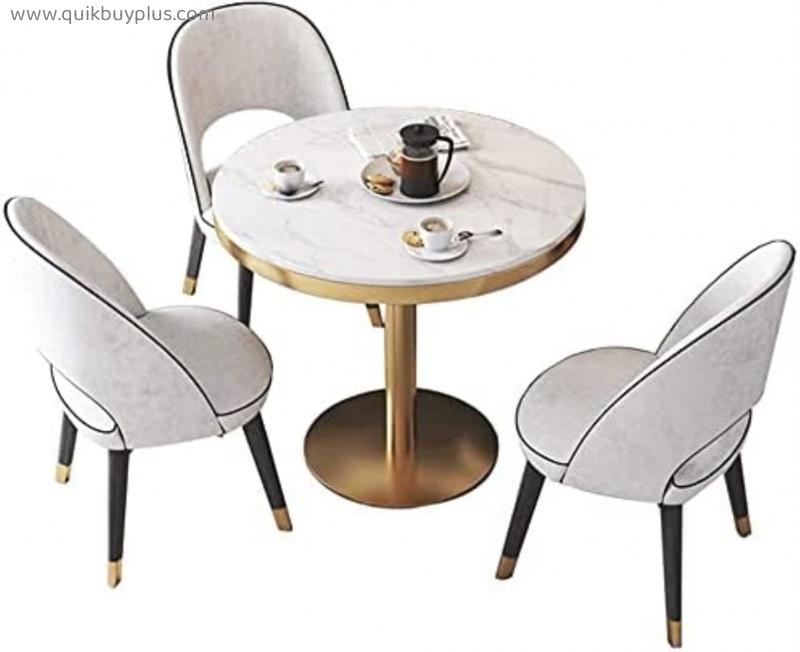 DZFURNIT Business Dining Table Set Space-Saving Furniture, Negotiation Table Meetings Reception Tea Shop Coffee Shop Hotel Restaurant Terrace Living Room Bedroom Study Clothing Store