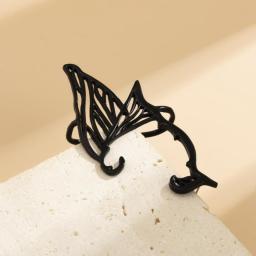 Delicate Niche Butterfly Wings Ear Clips Alloy Elf No Piercing Ear Cuffs Women Earrings Birthday Gifts