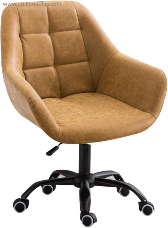 Desk Chair Executive Office Chair Leisure Chair Height Adjustable Swivel Chair PU Leather Ergonomic Computer Chair with Lumbar Support, 200kg Weight Capacity