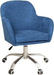 Desk Chair Executive Office Chair Modern Desk Chair Comfy Velvet Computer Chair Adjustable Height Office Chair with 5-Star Steel Foot Stand, Swivel Chair with Padded, Home Office Furniture