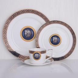 Dinnerware sets , dinner plates, 4piece dinnerware service for 4 , kitchen plates and bowls set, plates and bowls sets,suitable for family dinners pattern stroke