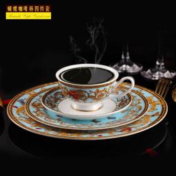 Dinnerware sets dishes dinner plates dish set dinnerware sets dishes set for 4 kitchen plates and bowls set bone china dinnerware set apricot outline in gold
