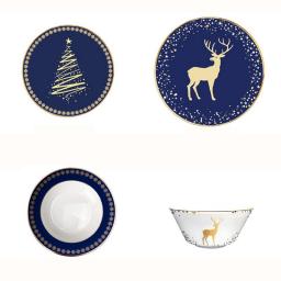 Dinnerware sets plates dinner plate dishes dinnerware sets kitchen dishes set for 4 plates and bowls set bone china dinnerware set  christmas dinner plates china dishes blue