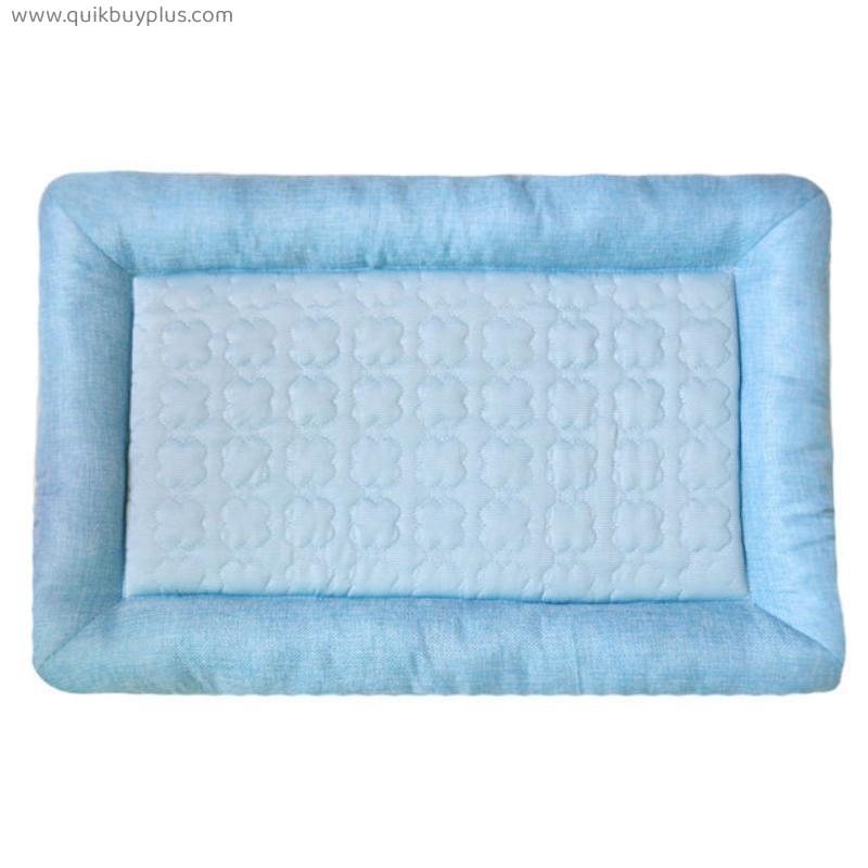 Dog Bed Summer Pet Cooling Mat Breathable Dog Cat House Ice Silk Cool Bed Puppy Kitten Sleep Cooling Cushion Pet Accessories