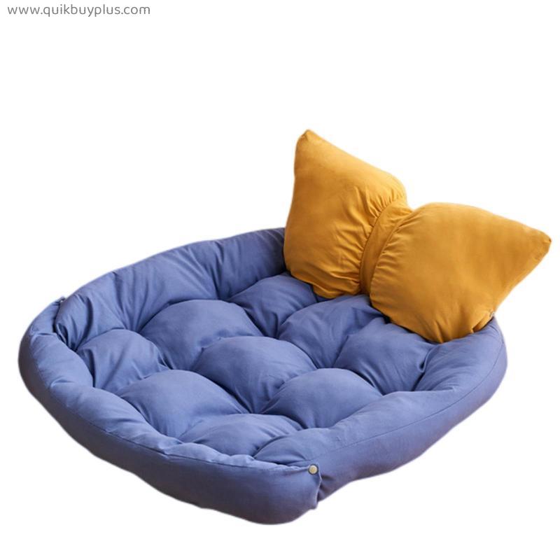 Dog Bed Thickened Dog Mat Soft Kennel Super Soft Puppy Cushion Mat Sleeping Bed Fluffy Comfortable Mat for Cat Dog