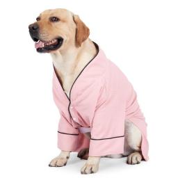 Dog Nightgown Soft Dog Shirts Loungewear Two Legs Jumpsuit Four Seasons Dog Clothing For Medium And Large Dogs