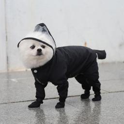 Dog Raincoat Pet Clothes Dog Clothing Waterproof Jumpsuit Jacket Yorkshire Poodle Pomeranian Puppy Coat