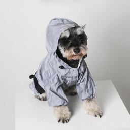 Dog Raincoat Reflective Pet Clothes Dog Clothing Waterproof Jumpsuit Impermeable French Bulldog Jacket Roupa Puppy Abrigo Perro