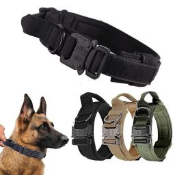 Dogs Collar Nylon Military Dog Collar Thick Training Dog Collars