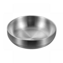 Double Layer Rice Bowls Stainless Steel Bowl Metal Ice Cream Soup Bowls Mixing Bowl Heat Insulation For Kitchen Flatware