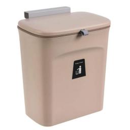 ERGOU Hanging Trash Can Waste Bin Hanging Deodorant Wall Trash Bin With Lid Compact Garbage Can For Cabinet Kitchen Drawer Bedroom Dorm