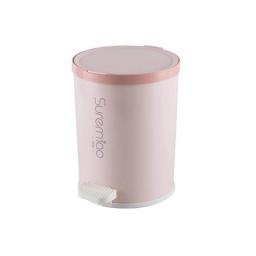 ERGOU Mute Pedal Trash Can with Lid Toilet Office Plastic Storage Bin Household Kitchen Sorting Trash Bin Garbage Can Wastebasket for at Home or Office