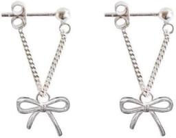 Earrings Women Studs 925 Sterling Silver Bowknot Stud Earrings Women Earrings Jewelry Accessories