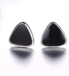 Earrings Women Studs 925 Sterling Silver Crystal Triangle Silver Earrings For Women Earrings Sterling Silver Jewelry