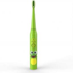 Electric Toothbrush Children's Electric Toothbrush USB Rechargeable Protective Clean Soft Hair Toothbrush For Daily Use Rotating (Color : Green)