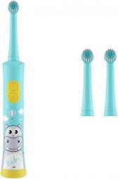Electric Toothbrush Children's Electric Toothbrush Waterproof USB Rechargeable Soft Hair Clean Toothbrush For Daily Use Rotating (Color : Blue)