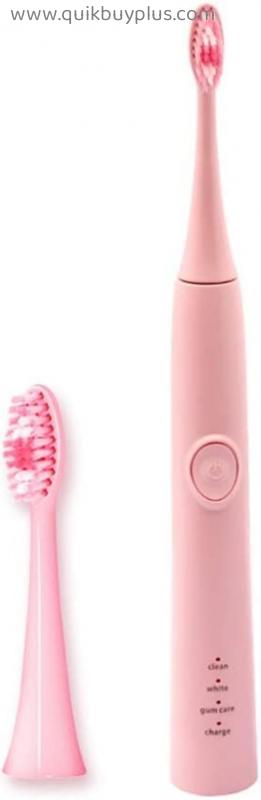 Electric Toothbrush Electric Toothbrush USB Rechargeable Waterproof Soft Hair Clean Toothbrush Pink Blue Rotating (Color : Blue)