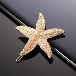 Elegant Starfish Hair Clips Beach Bridal Handmade Sea Shell Hairpin Mermaid Festival Wedding Headwear Accessories
