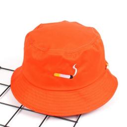 Embroidery Bucket Hat For Men Women Hip Hop Fisherman Hat Summer Lovers Flat Hat Outdoor Beach Sun Hats