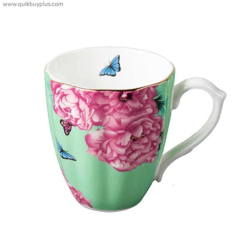 English Style Bone China Mug Concise Big  Water Cup Ceramic Coffee Mugs Personality Ceramics Milk Cup Breakfast Glass