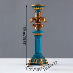 European Exquisite Resin Candlestick Home Display Furnishings Wedding Decorations Living Room Display Ornament Candle Holder