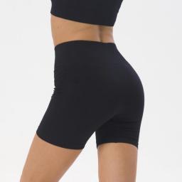 European and American high waist hip lifting sports shorts tight hip raising Yoga Pants fast dry training running fitness pants