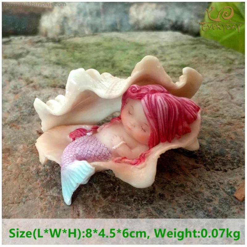 Everyday Collection Garden Fantasy Figurine Art Works Home Decor Gifts Resin Miniature Mermaid Princess Statue Fairy
