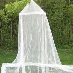Excellent ! New White House Bed Lace Netting Canopy Circular Mosquito Net Mosquitera Malla De Mosquito 1pc Free Shipping