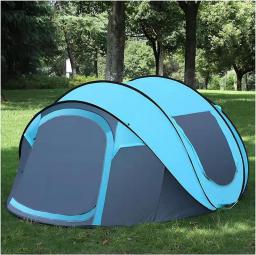 FXLYMR Tent Camping Outing Pop-Up Camping Tent, 5-8 People Automatic Camping Outdoor Tent Waterproof Quick Open Family Tent with Carry Bag, Easy to Set up Outdoor Camping Tent,B