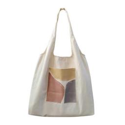 Fashion Student Vest Bag Cotton Handbag Shoulder Canvas Bag Womens Large Capacity Shopping Tote Bags