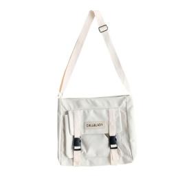 Fashion simple messenger bag student nylon waterproof canvas bag messenger bag women's shoulder bag