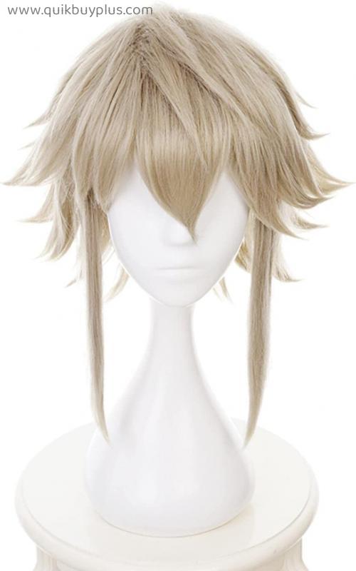 Fire Emblem Fates Corrin Wig Cosplay Costume Men Short Synthetic Hair Wigs + Wig Cap