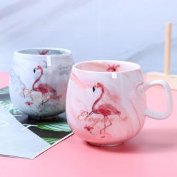 Flamingo Coffee Mugs Ceramic Mug Travel Cup Cute Cat Foot Ins