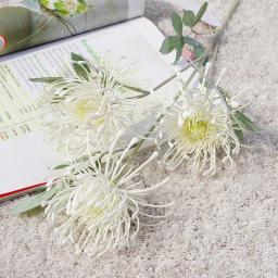 Flocked Artificial Flowers for Wedding decoration  plastic fake flower plant