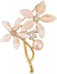 Floral Brooches, Brooches for Women Women Fashion Pearl Brooches, Temperament Clothing Accessories Brooches, Brooches for Accessories for Any Occasion, for Women's Parties