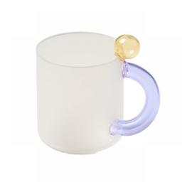 Floriddle Colorful Glass Mug Coffee Cups Heat Resistance Mug Milk Tea Cups Drinkware Coffee Mugs Glass Cups Beer Glass 300ml